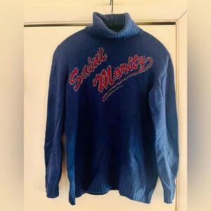 Les Copains Luxury Wool St Moritz St Barth Preppy Academia Sweater 42/4/6